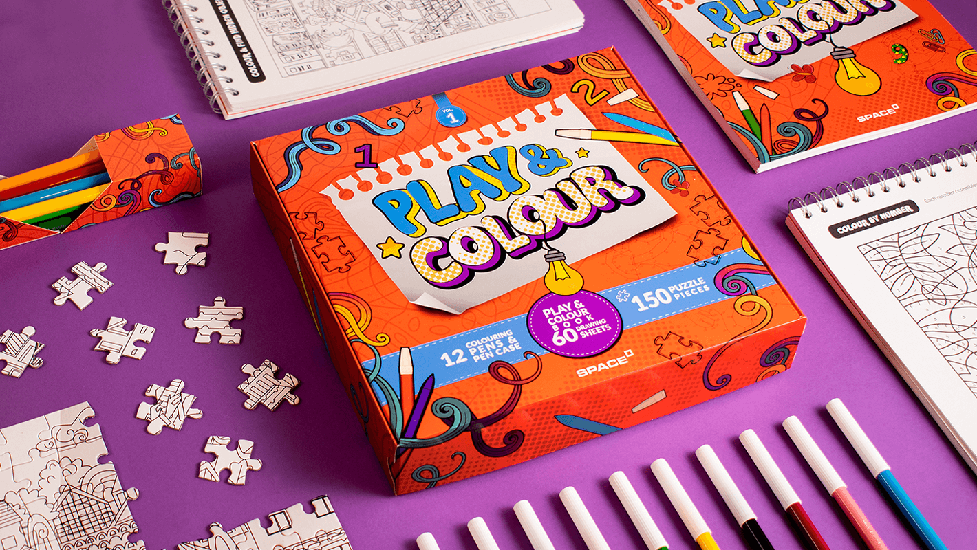 artlink advertising Packaging Space - Colouring  Books