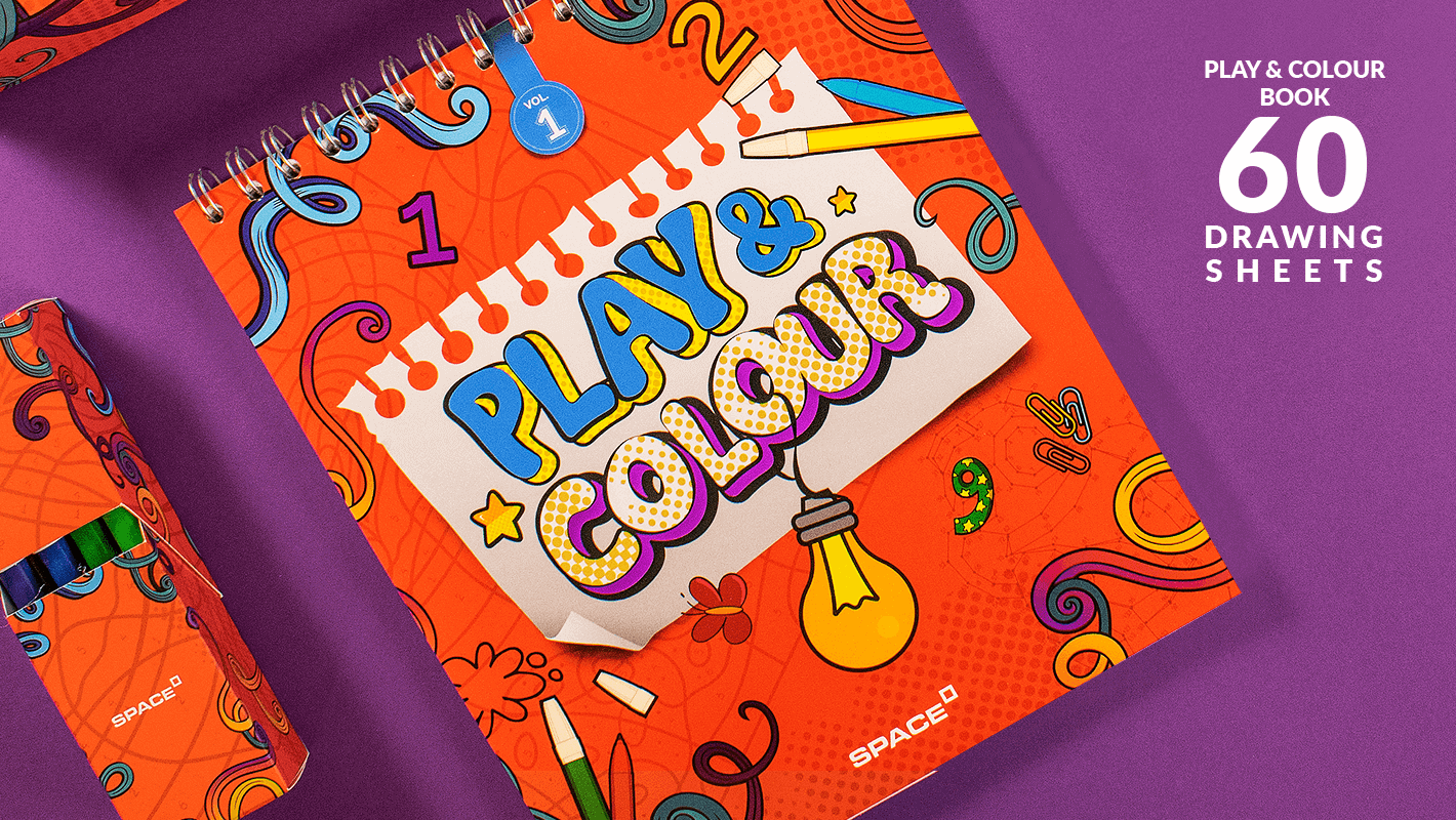 artlink advertising Packaging Space - Colouring  Books