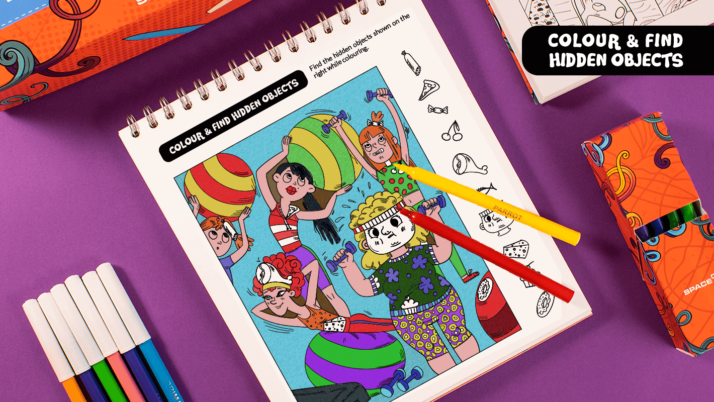 artlink advertising Packaging Space - Colouring  Books